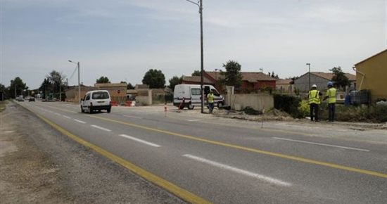 Route de Vedène : un nouveau giratoire