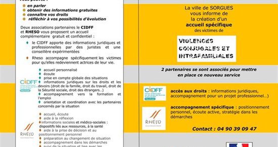 Violences conjugales : création de permanences d'accueil pour les victimes