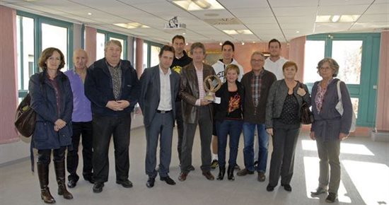 Remise du trophée du développement au club de tennis