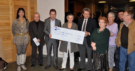 Remise du chèque Téléthon 2012