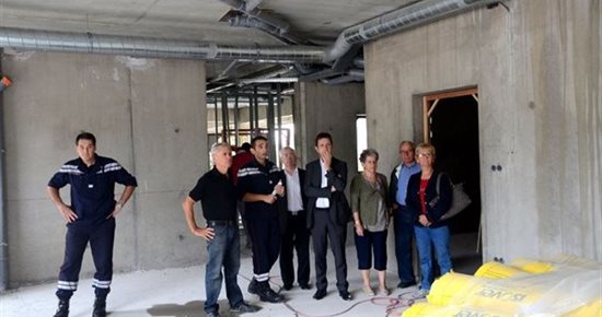 Le futur centre de secours sort de terre