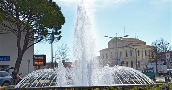 La nouvelle fontaine du centre-ville est en marche