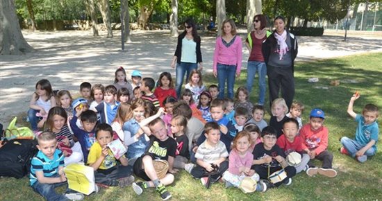 Chasse aux œufs pour l'école maternelle de Bécassières