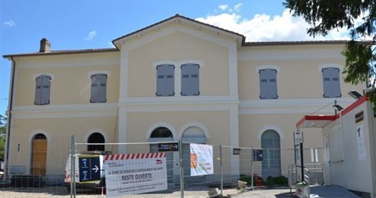 Gare de Sorgues : les travaux vont bon train