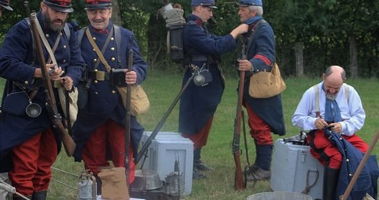 Reconstitution d’un bivouac militaire de 14-18