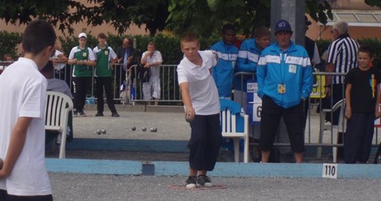 Enzo Bernal, vice-champion de France minimes de pétanque
