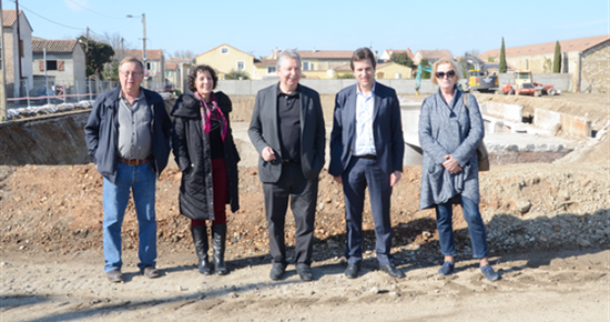 Visite sur les chantiers en cours de la SEM