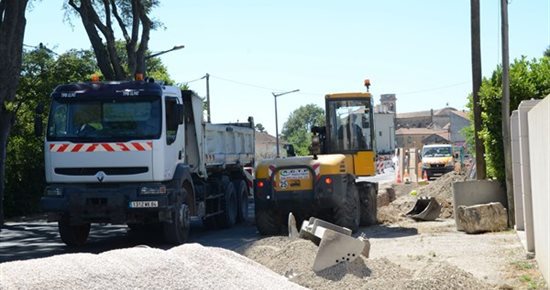 Travaux route d'Orange