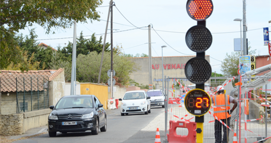 Travaux route d'Entraigues : priorité à la sécurité