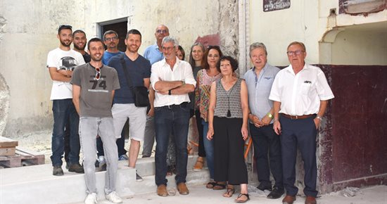 Visite de chantier pour David et Foillard
