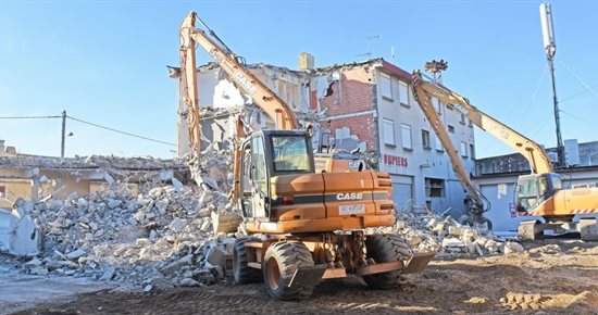 Démolition de l’ancienne caserne des pompiers