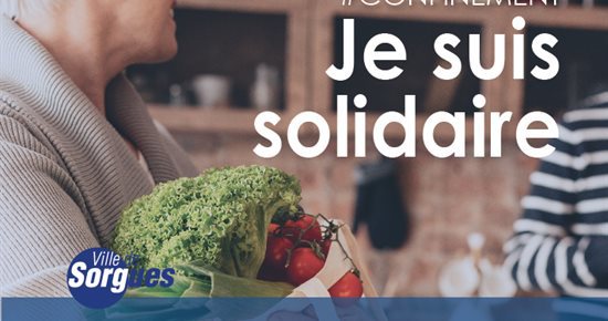 Confinement : je suis solidaire !