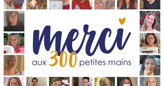 Les couturières bénévoles à l’affiche