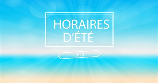 Horaires d’été des services municipaux | 2020