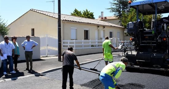 Le Maire en visite sur les chantiers en cours