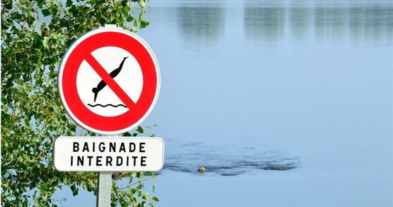 Lieux de baignade interdits