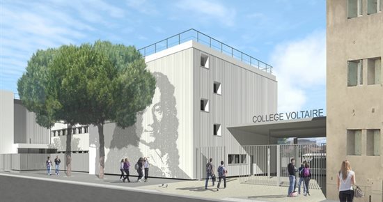 Trois millions d’euros pour moderniser le collège Voltaire
