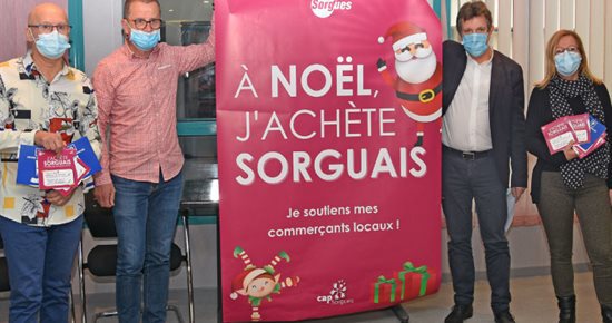 5 000 disques de stationnement pour qu'"À Noël, j'achète Sorguais"...