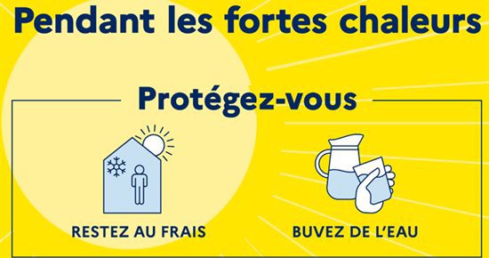 Fortes chaleurs : s'inscrire sur la liste d'appel