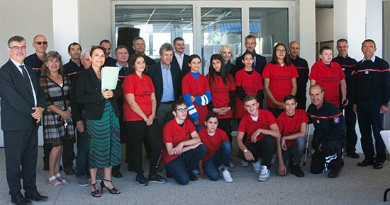 Le collège Voltaire ouvre ses portes aux cadets de la sécurité civile