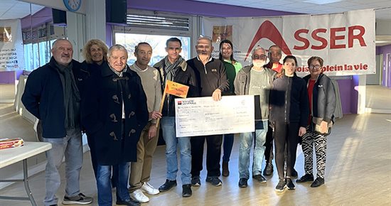 576,50 € remis à l’AFM-Téléthon par l’ASSER