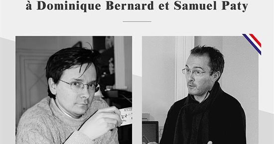 Cérémonie en hommage à Dominique Bernard et Samuel Paty
