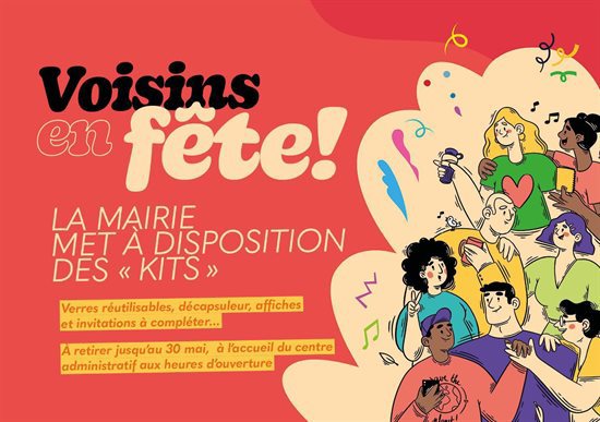 Voisins en fête : venez récupérer votre kit en mairie !