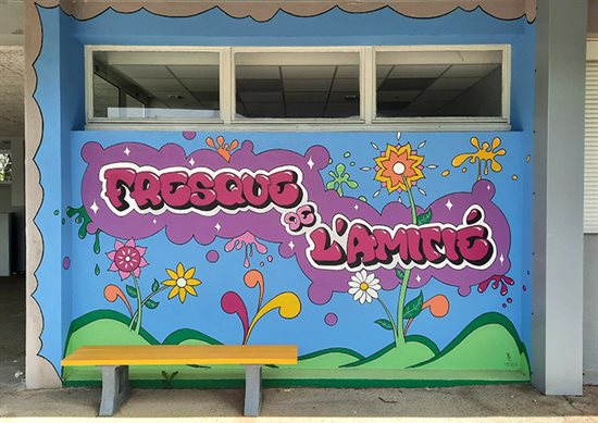 L’école Maillaude se pare d’une fresque de l’amitié