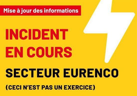 INCIDENT EN COURS : MISE A JOUR DES INFORMATIONS