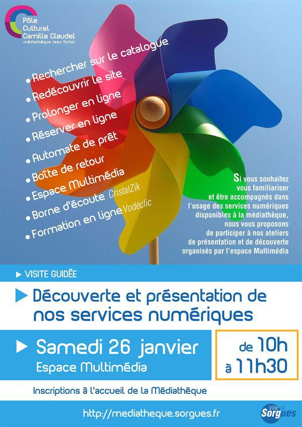 Découverte et présentation des services numériques de la Médiathèque