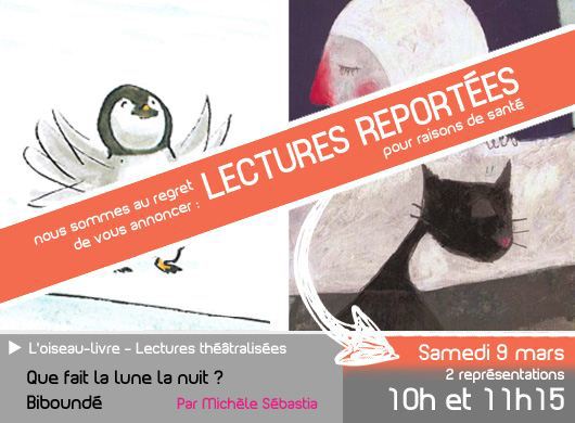 Lectures théâtralisées Médiathèque - Annulé