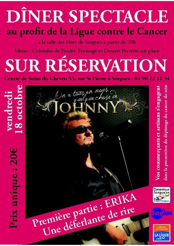 Dîner spectacle au profit de la Ligue contre le Cancer
