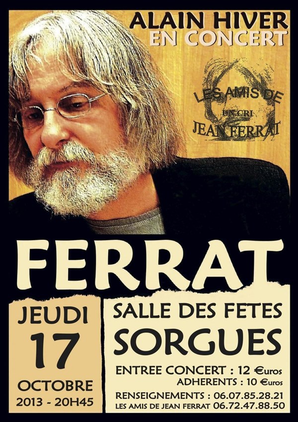 Concert Alain Hiver chante Ferrat