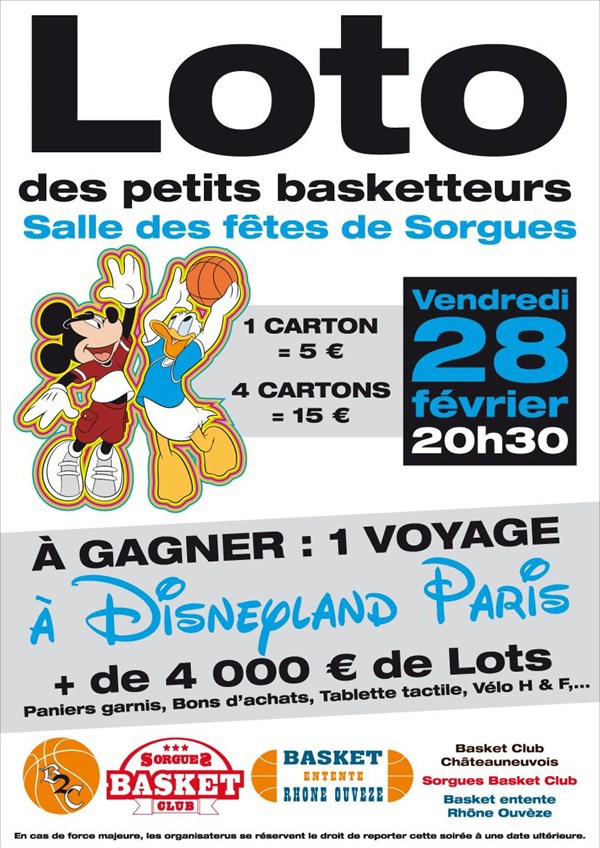 Loto des Petits basketteurs sorguais