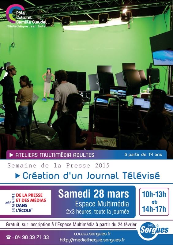 Semaine de la presse - Adultes - Création d'un journal télévisé