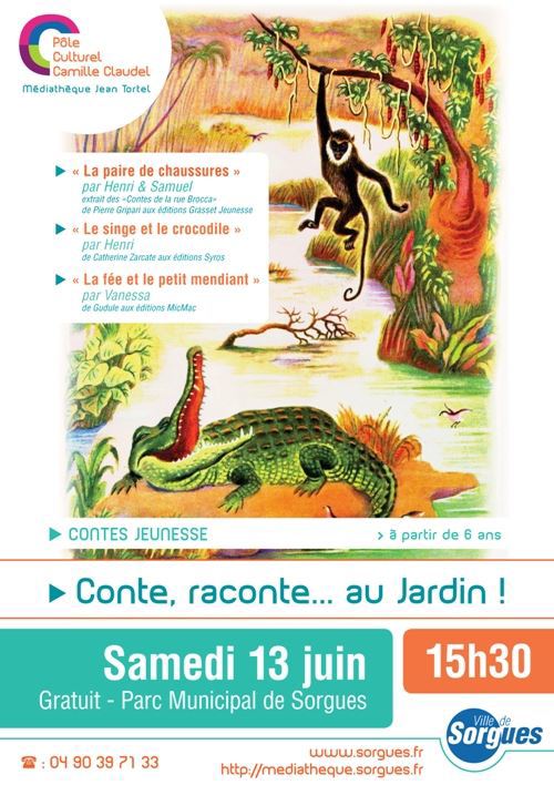 "Conte, raconte" séance au jardin