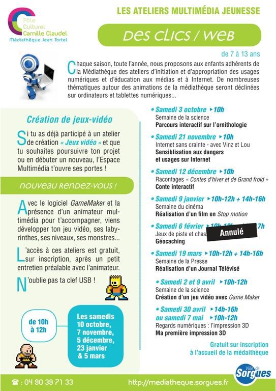 Des clics sur le web