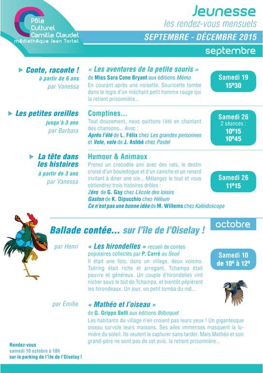 Rendez-vous Jeunesse de la Médiathèque