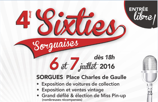 4ème Sixties Sorguaises -  Programme ici