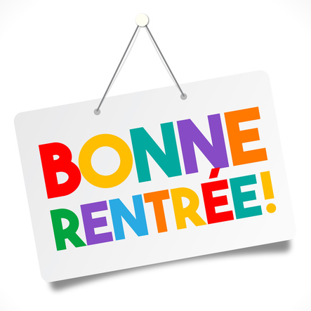 Bonne rentrée à tous !