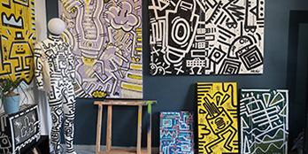 Exposition d'oeuvres d'art