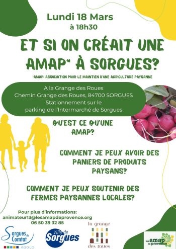 Et si on créait une AMAP à Sorgues | Réunion d'information