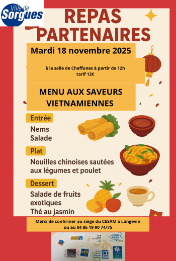 Repas partenaires / habitants par les bénévoles du CeSam et le groupe des ASL