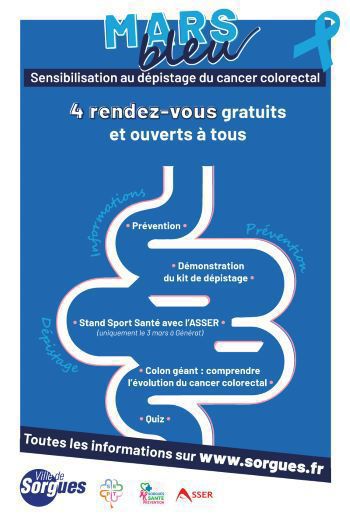 Mars bleu | Sensibilisation au dépistage du cancer colorectal