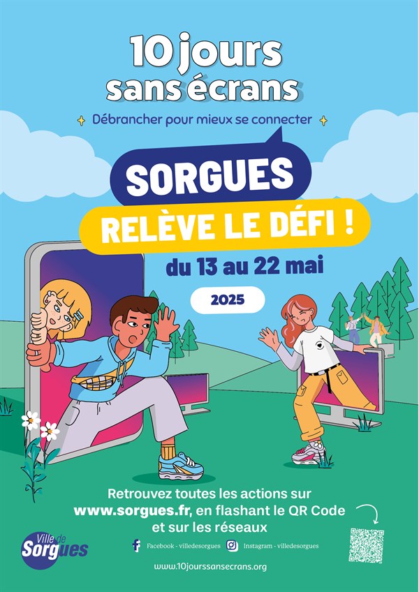 Affiche 10 jours sans écrans à Sorgues